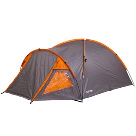 Divvietīga telts Outliner RD-T22-2, oranža/pelēka