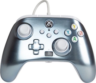 Spēļu kontrolieris PowerA Enhanced Metallic Ice Wired Controller for Nintendo Switch, sudraba