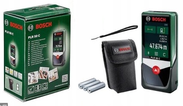 Tālmērs Bosch PLR 50 C, 31 - 60 m