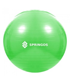 Vingrošanas bumbas Springos FB0006, zaļa, 65 cm
