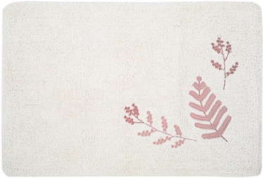 Vannitoa põrandamatt Foutastic Finola 396RYH2361, valge/roosa, 110 cm x 70 cm
