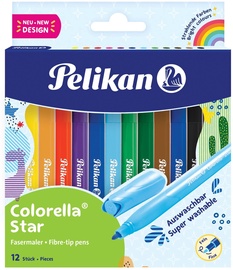 Flomāsteri Pelikan Colorella Star, vienpusējs, 12 gab.