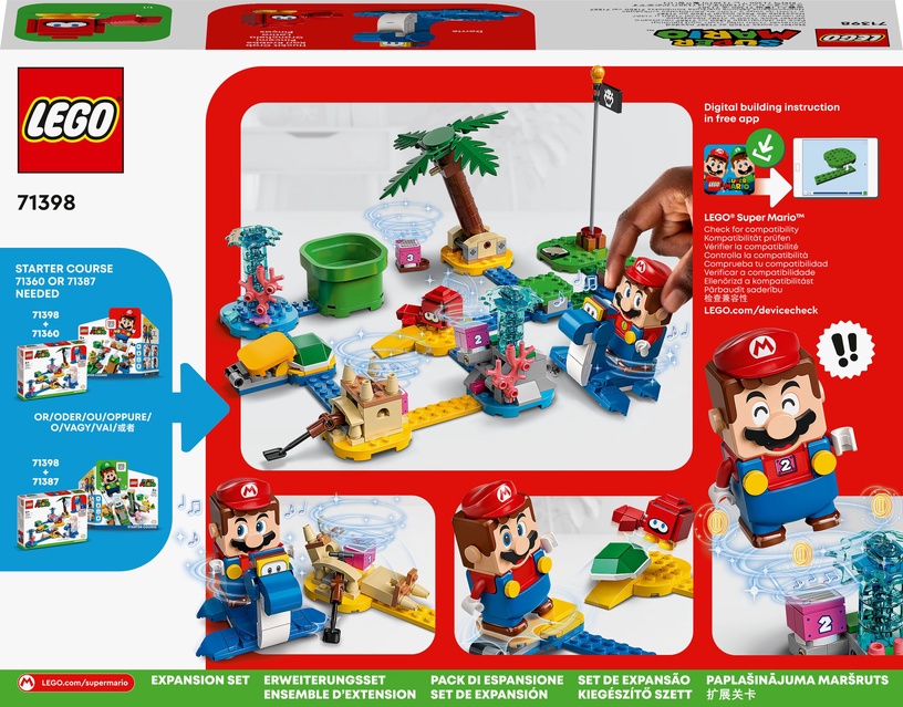 Konstruktor LEGO® Super Mario™ Dorrie rannaäärse maja laienduskomplekt 71398, 229 tk