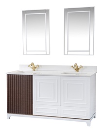 Комплект мебели для ванной Kalune Design Ohio 60, белый, 54 x 150 см x 86 см