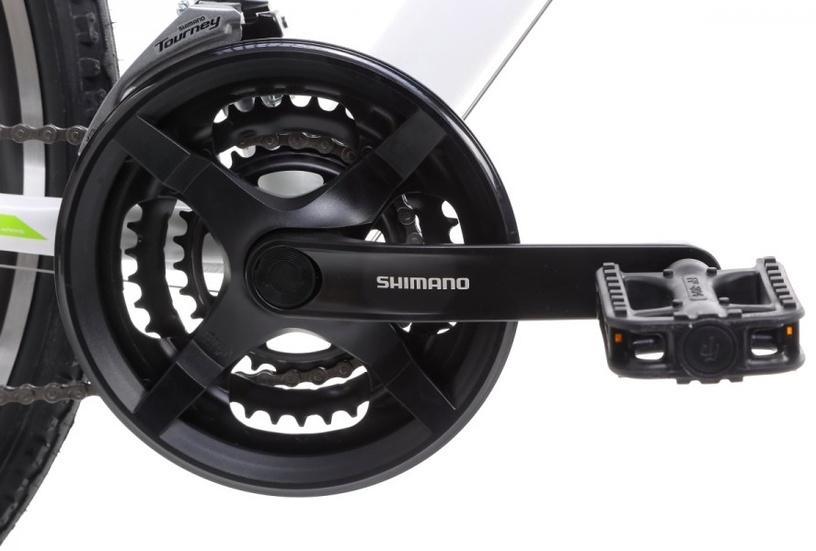 Velosipēds hibrīds Romet Orkan 2 D, 28 ", 19" rāmis, balta/zaļa