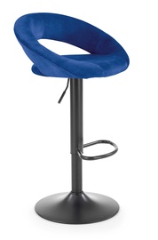 Барный стул Halmar H102, матовый, черный/темно-синий
