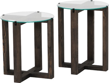 Журнальные столики Kalune Design Amalfi, антрацитовый, 40 см x 40 см x 50 см