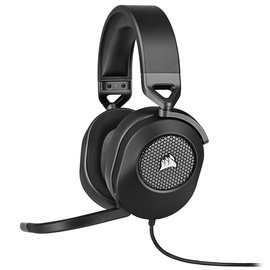 Juhtmega mänguri peakomplekt Corsair HS65 Surround, must