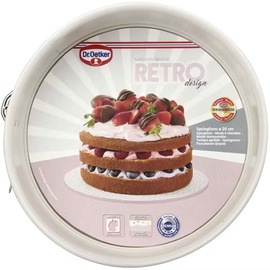 Tordi- ja koogivorm Dr. Oetker Retro, valge, 20 cm x 20 cm