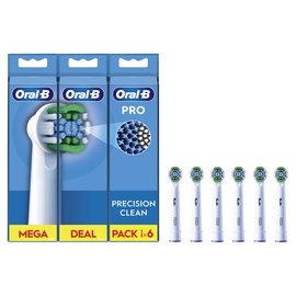Насадка на зубную щетку Oral-B EB20-6 Precision Clean Pro, белый, 6 шт.