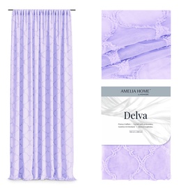 Дневные шторы AmeliaHome Delva Pleat, фиолетовый, 140 см x 270 см