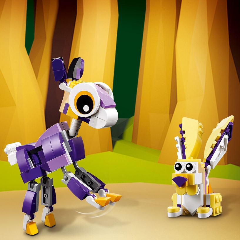 Konstruktors LEGO® Creator 3 v 1 Fantāzijas meža būtnes 31125