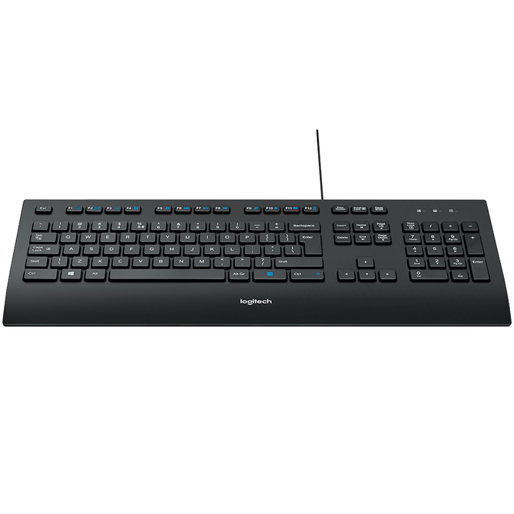 Klaviatūra Logitech K280e EN/RU, juoda