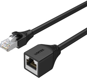 Võrgukaabel Unitek RJ-45 male - RJ-45 female C1896BK-0.5M, must, 0.5 m