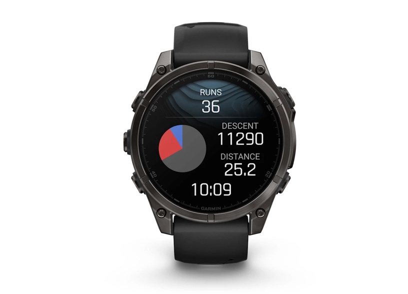 Nutikell Garmin Fenix 8 47MM AMOLED SAPHIRE 010-02904-21, must