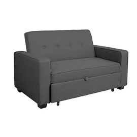 Dīvāns-gulta Home4you Feya, tumši pelēka, 146 x 86 cm x 88 cm