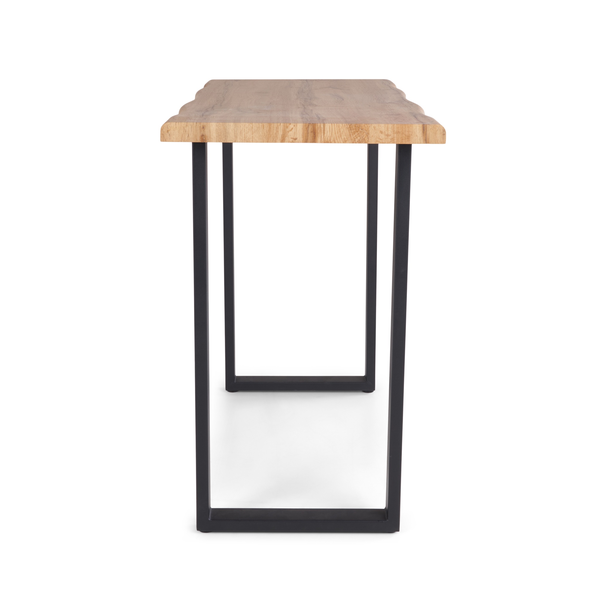Обеденный стол Domoletti U LEGS, черный/дерево, 120 см x 60 см x 100 см ...