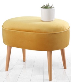 Pufs Hanah Home Moile 209FLF1205, dzeltena, 44 cm x 63 cm x 47 cm