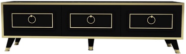 TV-laud Kalune Design Sona, kuldne/must, 296 mm x 1500 mm x 446 mm