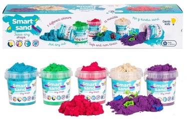 Kinētiskās smiltis Genio Kids Smart Sand SSR01L, daudzkrāsaina