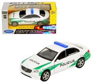 Rotaļlietu policijas automašīna Welly City Duty Police 300562775_44, balta/zaļa