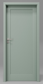 Siseukseleht Domoletti DOMINO, parempoolne, roheline, 204 x 64.4 x 4 cm