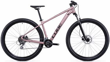 Velosipēds kalnu Cube Access WS EAZ, 27.5 ", 14" (34.29 cm) rāmis, dzeltena/rozā