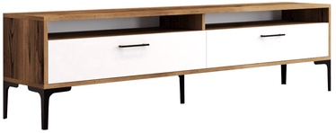 TV-laud Kalune Design Istanbul 2, valge/pähklipuu, 180 cm x 47 cm x 35 cm