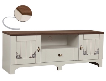ТВ стол Kalune Design Gazel, коричневый/белый, 1400 мм x 410 мм x 520 мм
