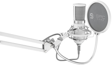 Mikrofon SilentiumPC SM950, valge (kahjustatud pakend)