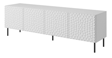 TV galds Cama Meble Hole, balta, 190 cm x 40.5 cm x 59.5 cm