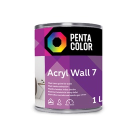 Dispersijas krāsa Pentacolor Acryl 7, balta, 1 l