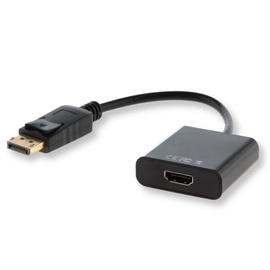 Адаптер Savio Displayport / HDMI Displayport, HDMI, 0.1 м, черный