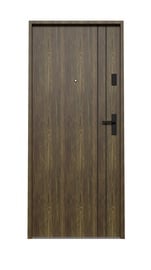 Наружная дверь квартиры Domoletti Classic, левосторонняя, коричневый, 206 x 100 x 5 см
