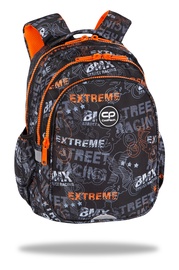 Mokyklinė kuprinė CoolPack Extreme, oranžinė/pilka, 28 cm x 15 cm x 39 cm