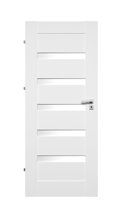 Полотно межкомнатной двери Domoletti PARIS, левосторонняя, белый, 203.5 x 64.4 x 4 см