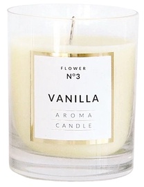 Svece galda Mondex Classic Glass Vanilla, 540 g, 100 x 80 mm