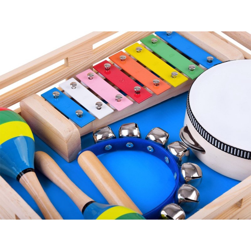 Puidust muusikariistade komplekt 4in1