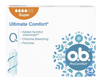 Higiēniskie tamponi O.B. Ultimate Comfort, Super, 54 gab.