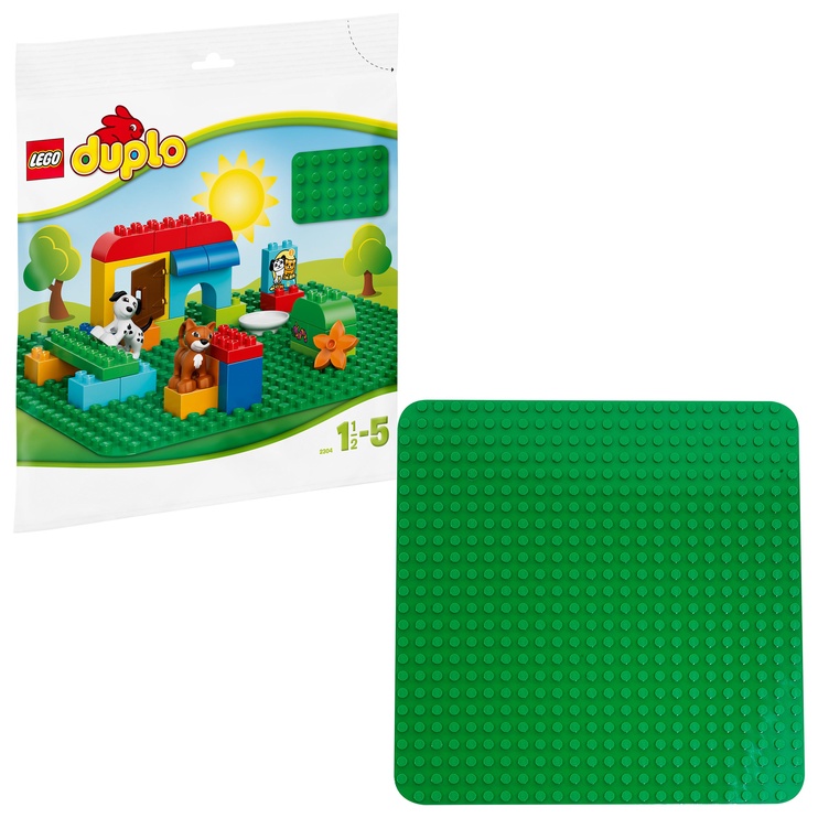 Piederumi LEGO Duplo Lielā zaļā būvpamatne 2304