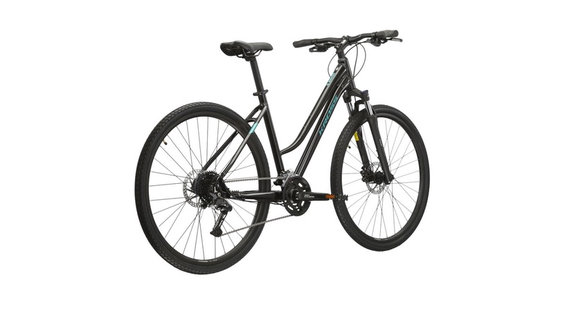 Jalgratas hübriid- Kross Evado 5.0 DM, 28 ", M raam, must/türkiissinine