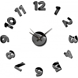 Sienas kvarca pulkstenis Splendid Sticker Blink, melna, polivinilhlorīds (pvc), 75 cm x 75 cm, 75 cm