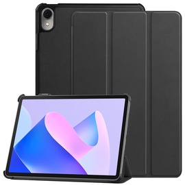 iLike Tri-Fold Plāns Eko-Ādas Statīva Maks Samsung Tab S7 FE 12.4'' T730 T736 / S7 Plus T970 / T976 Melna