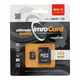 Mälukaart IMRO UHS-3 ADP, 64 GB