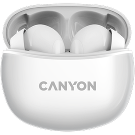 Belaidės ausinės Canyon TWS-5, balta