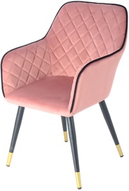 Стул для столовой Kayoom Amino 525, черный/розовый, 61 см x 58.8 см x 86 см