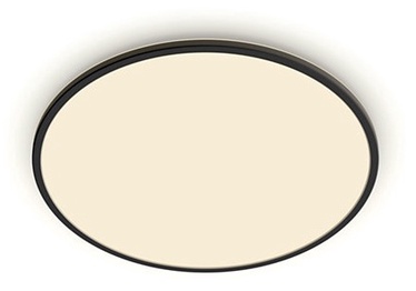 Lampa griesti Philips SuperSlim, 2700°K, LED, melna