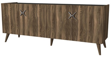 Komoda Kalune Design Wood 804TRH3521, riešuto/antracito, 47 x 183.6 cm x 78 cm