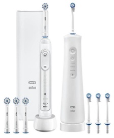 Электрическая зубная щетка Braun Oral-B Genius X And Aquacare Pro-Expert, белый