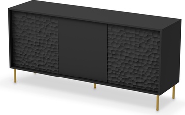 Kummut Bullet KM-1, kuldne/must, 155 x 41 cm x 73 cm